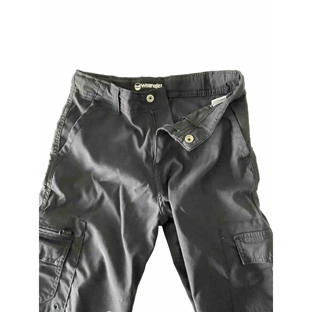 Wrangler Cargo Shorts Boys Size 10 Regular Black Outdoors Hiking Youth